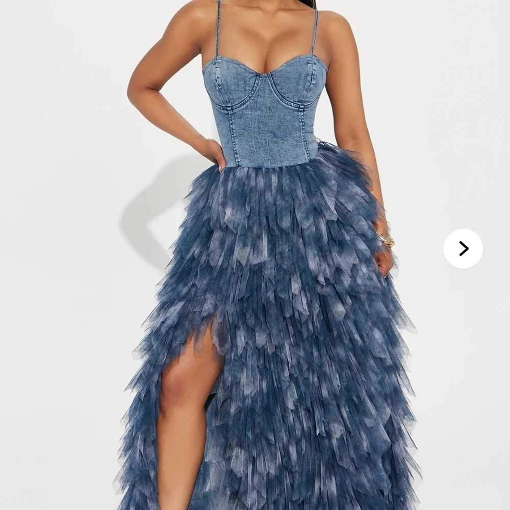 Fashion Nova Blue Denim Dress - Picture 2 of 6